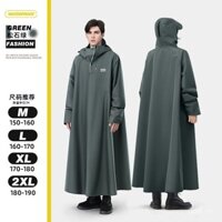 Áo mưa ô tô điện xe điện màu xanh ngọc lam, bán buôn, lớn, dày, dài, áo mưa xe máy cho người lớn, thiết bị chống mưa nặng