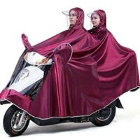 Áo mưa phản quang vải dù đầu và 2 đầu siêu bền – áo mưa đỏ