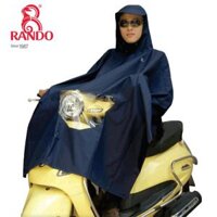 Áo mưa Poncho vải BEST có kiếng phủ đèn xe máy RANDO - Size 2XL