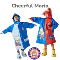 Áo mưa siêu nhân Ultraman nhẹ mềm Cheerful Mario cho bé trai cao từ 115-145cm YS-1228