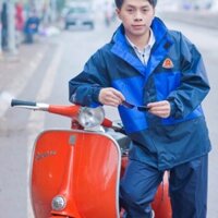 Áo mưa sơn thuỷ 2 lớp dày dặn