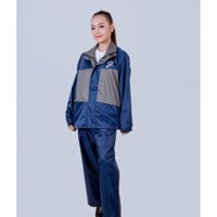 Áo Mưa Thể Thao 2 Lớp Cao Cấp Lion Màu Phối Xám