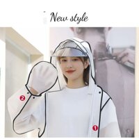 Áo mưa thời trang dáng dài chất liệu  EVA giá rẻ