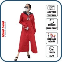 Áo mưa thời trang dáng váy xòe chống thấm, chống gió siêu đẹp - Áo mưa cao cấp chất vải PU Hàn Quốc
