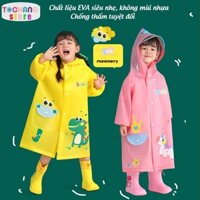 Áo Mưa Trẻ Em, Áo Mưa Cho Bé Smally Chính Hãng Cao Cấp Nhiều Mẫu Dễ Thương Cho Bé (Ko bao gồm ủng)