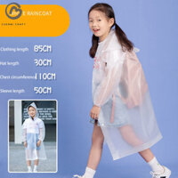 Áo mưa trẻ em CHENMI CRAFT Ba lô trong suốt dày và bền một lần