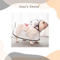 Áo mưa trong suốt cho cún cưng