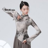 Áo múa Trung Quốc, múa cổ trang cổ trụ tay xòe, MẪU MỚI 2024