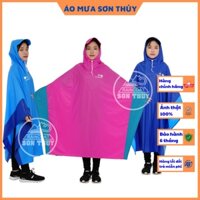 Áo mưa tuổi teen chính hãng Sơn Thủy, áo mưa choàng cho trẻ em 1m4-1m52, áo mưa trẻ em 12-16 tuổi