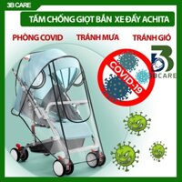 Áo mưa xe đẩy cho bé Achita M92 chống mưa gió tiện lợi, bọc xe đẩy cho bé trong suốt chuyên dụng ngăn bụi bẩm mưa bắn