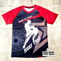 Áo Muay Thái Sài Gòn - Đỏ Đen