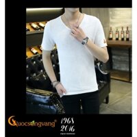 áo nam áo thun nam lưới 3 chiều GLA026 trắng Cuocsongvang