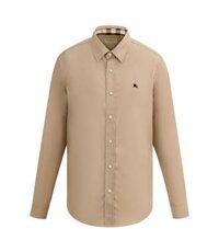 Áo Nam Burberry Logo Embroidered Shirt 'Beige'