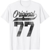 Áo nam cotton sinh nhật lần thứ 47 nguyên bản nam nữ Vintage 1977 Áo thun vận chuyển nhanh