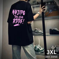 Áo nam dáng rộng nửa tay xu hướng cặp đôi mùa hè Áo thun giảm béo