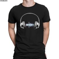 Áo nam HEADPHONES EQUALISER Nam Âm Nhạc Áo Thun DJ Điện Tử Rock Rave Dance Retro Top Hoạt Hình Unisex Thời Trang Mới