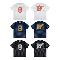 Áo nam lưới chất lượng cao Áo thun oversize tay ngắn in chữ thông thường