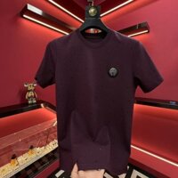 Áo nam mùa thu đông 2025 nhẹ nhàng Phong cách sang trọng Phiên bản dày bán chạy Áo thun nam Quần lót nam hợp thời trang Huy hiệu Gypsophila cổ tròn tay ngắn [Hàng có sẵn