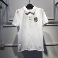 Áo Nam Ngăn Tay Cổ Bẻ Chất cá sấu Họa Tiết King tiger