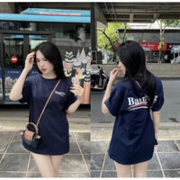 Áo nam nữ tay ngắn từ Logo rộng in đậm 100% Cotton chất lượng cao mềm mại mịn BuFaLo