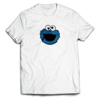 Áo nam oversize In Hình Hoạt Hình Sesame Street Elmo Cookie Monster