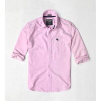 Áo nam sơ mi tay dài Abercrombie vải oxford màu hồng nhạt - Lịch Lãm Hào Hoa