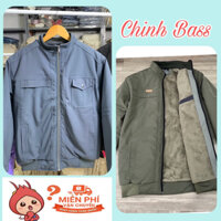 Áo nam trung niên , áo khoác phao mùa đông có lót lông dày dặn