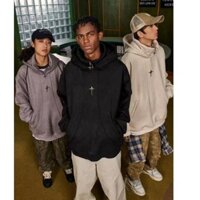 Áo Nam Tuổi Teen Thu Đông Thương Hiệu Thời Trang Da Lộn Thiết Kế Có Mũ Trùm Đầu Áo Khoác Cổ Cao Nam Thường Ngày