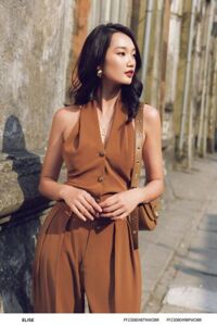 ÁO NÂU VẠT CỔ ĐAN CHÉO