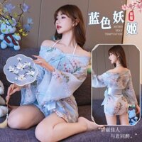 Áo ngủ Nhật Bản Kimono Áo choàng tắm nơ ngọt ngào Bộ đồ ngủ nữ Ice Silk Váy ngủ / Kích thước: Một kích thước 40-60KG