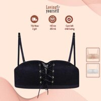 Áo ngực, Áo Cúp Ngực Phối Ren, Áo Quây Chống Tụt Không Dây Nâng Đẩy Ngực Quyến rũ LYEA037 - Màu Be - 3270A