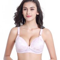 Áo ngực bầu- Áo lót bầu và cho con bú mở cúc ngang tiện lợi A02 - Hồng - 36