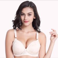 Áo ngực bầu- Áo lót bầu và cho con bú mở cúc ngang tiện lợi A02 - Kem - 36