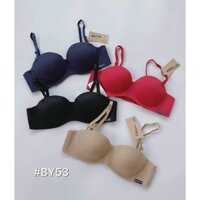 Áo Ngực Cúp Ngang Dùng cho Đầm Quây-  Su Thái Lan BY53 Mút Nâng 1,5cm