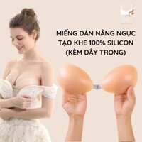 Áo Ngực Dán Nâng Ngực Cài Trước Tạo Khe , Miếng Dán Ngực Silicon (Kèm Dây Trong) Siêu Chắc Dùng Nhiều Lần ONLY.underwear