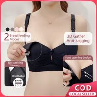 Áo ngực điều dưỡng thoáng khí cho bà bầu Khóa trước cho con bú Áo ngực Cotton Push-up Undeearwear 2095