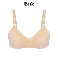 Áo ngực học sinh iBasic không gọng mút mỏng cotton USA kháng khuẩn BRAT018