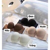 Áo ngực không dây chống tụt cúp ngang, áo cúp ngực đệm dày 5cm nâng đẩy siêu đỉnh Women Nữ oner  nâng
