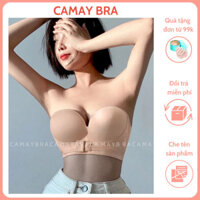 Áo Ngực Không Dây Không Gọng Nâng Ngực Chống Tụt Cài Trước CAMAY BRA