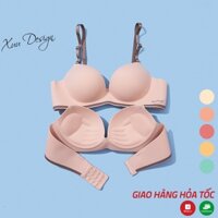 Áo ngực nữ đệm dày 2,5CM không gọng XUU vải su đúc hình bàn tay nâng đỡ ngực - AV56
