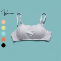 Áo ngực nữ không gọng Wexuu Design vải su đúc 2 lớp đệm mỏng dáng bra ôm ngực - AV60