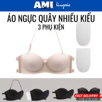 Áo ngực quây ngang nhiều kiểu dáng , áo ngực không dây cúp ngang nâng hở lưng