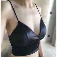 Áo Ngực Satin Phi Bóng Bản To - Đen