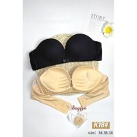 Áo ngực su không gọng không dây mút dày có lớp silicon chống tuột