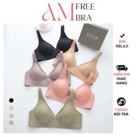 Áo ngực su non không gọng, áo lót thông hơi thoáng khí chống chảy xệ cho mẹ bầu và phái đẹp AMFREE BRA