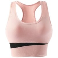 Áo ngực thể thao cho phụ nữ, áo ngực thể thao chống sốc cho chạy bộ, kích thước lớn, không dây, tập yoga nhanh khô