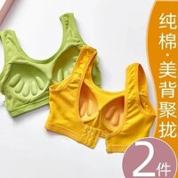 Áo Ngực Thể Thao Dạng Ống Không Dây Bằng Cotton Trơn Chống Chói Có Size Lớn Cho Nữ