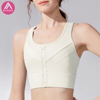 Áo Ngực Thể Thao Phối Lưới Có Khóa Kéo ykk