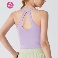 Áo ngực thể thao Yoga Cổ cao Dây đeo vai rộng lưng gợi cảm Thể dục có gân hoặc mặc hàng ngày