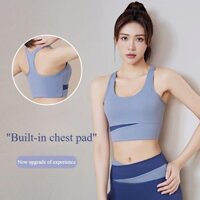 Áo ngực thể thao Yoga dành cho nữ, Áo ngực thể thao chống sốc khô nhanh có miếng đệm ngực có thể tháo rời